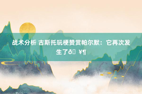 战术分析 古斯托玩梗赞赏帕尔默：它再次发生了🥶